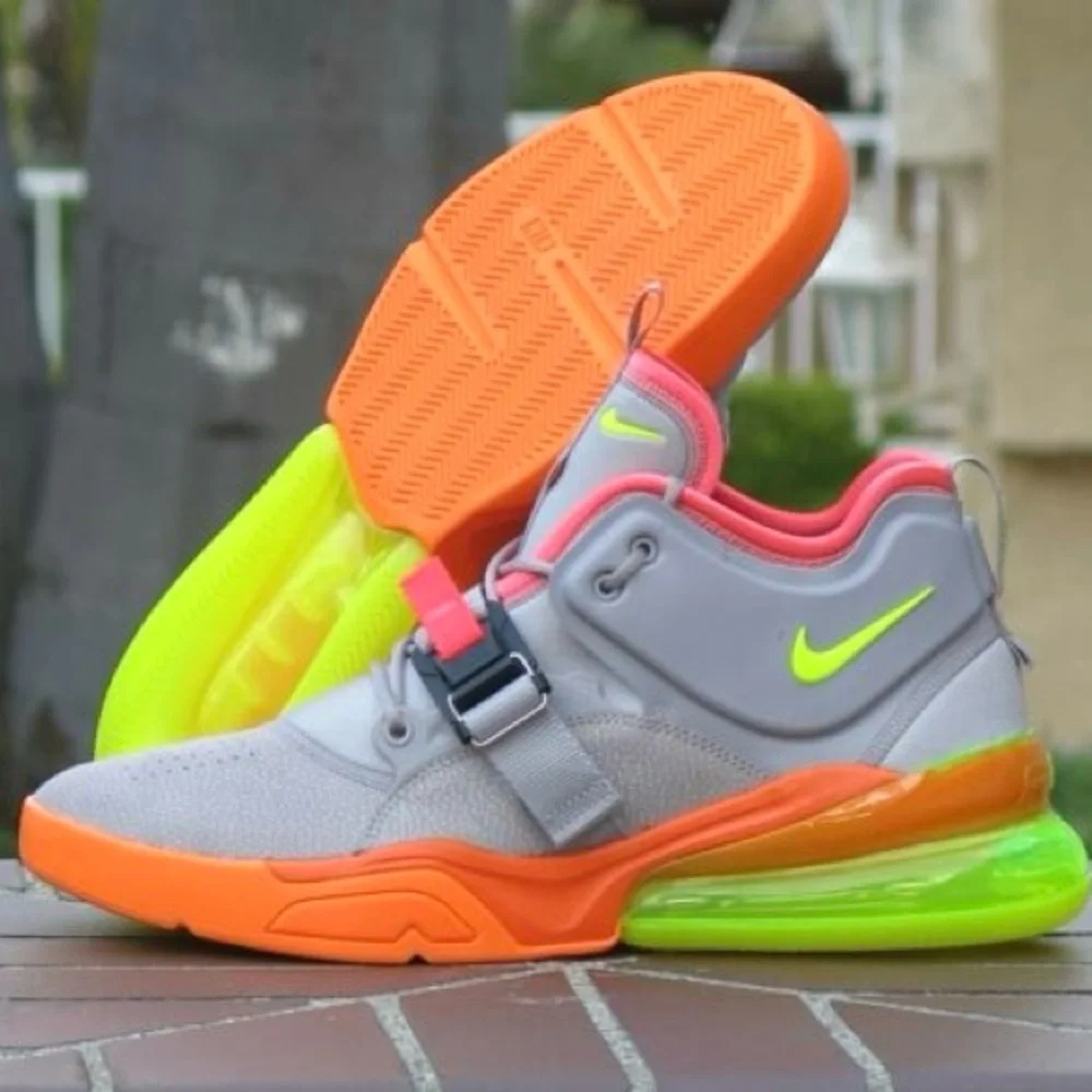 Nike Air Forcé 270 Men’s SZ.13 Sherbert Gray/Orange Shoes AH6772-007 New
